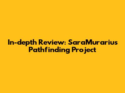 In-depth Review: SaraMurariu's Pathfinding Project