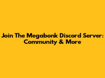 Join The Megabonk Discord Server: Community & More
