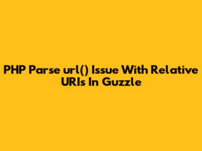 PHP Parse_url() Issue With Relative URIs In Guzzle
