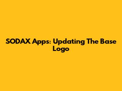 SODAX Apps: Updating The Base Logo