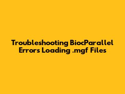 Troubleshooting BiocParallel Errors Loading .mgf Files