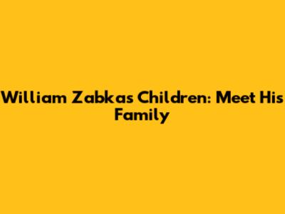 William Zabka's Children: Meet His Family